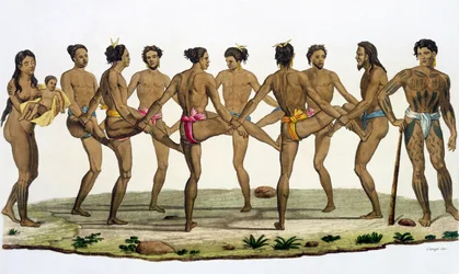 Dance of the Caroline Islanders, plate 22 from 